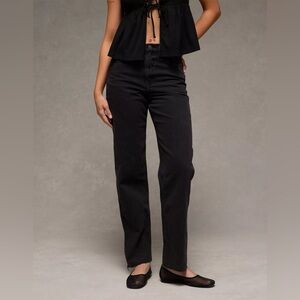 NWT AE Strigid Super High-Waisted Baggy Straight Jean